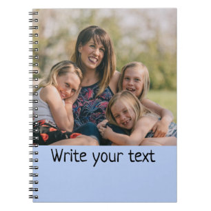 Cuaderno simple mínimo añadir tus navidades de fotos de tex