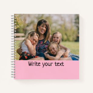 Cuaderno simple mínimo añadir tus navidades de fotos de tex