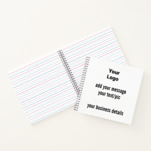 Cuaderno simple mínimo añadir tus navidades de fotos de tex