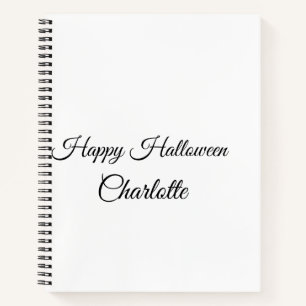 Cuaderno SIMPLE MÍNIMO.CUTIE AGREGA NOMBRE BEBÉ feliz Hallo