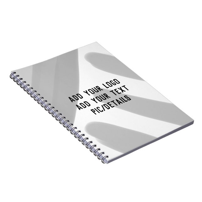 Cuaderno simple mínimo personalizado agregue su logotipo di (Lado Derecho)