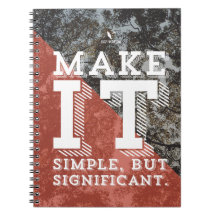 Cuaderno "simple pero significativo"