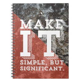 Cuaderno "simple pero significativo"