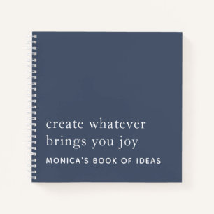 Cuaderno Simple Personalizado 2 Cita Motivadora Dusty Marin
