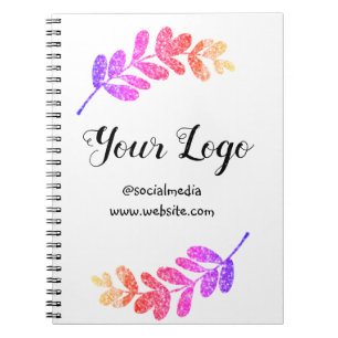 Cuaderno simple personalizado azul morado negro hojas agreg