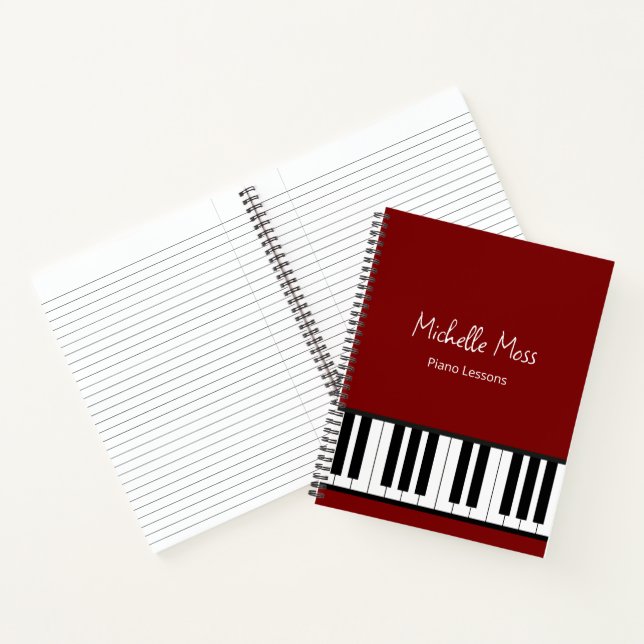 Cuaderno Simple Piano Music Lessons Red (Interior)
