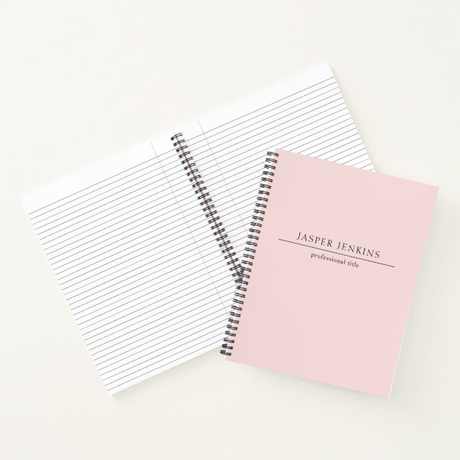 Cuaderno Simple Pink Profesional Minimal Moderno Negocios (Interior)