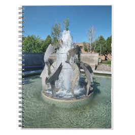 Cuaderno Simple Square Fountain Photo Spiral Notebook