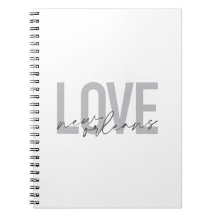 Cuaderno Simple, urbano, moderno diseño fresco Love New Orl