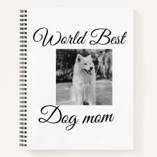 Cuaderno Simple y colorido animal añadir nombre foto perro 