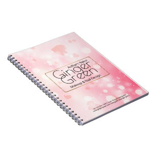 Cuaderno Simple y elegante Bokeh Rosa