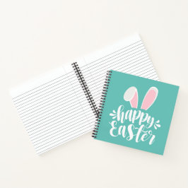 Cuaderno Simple y lindo conejito orejas feliz Pascua | Cuad