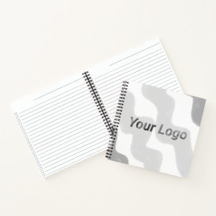 Cuaderno Simple y minimalista logo personalizado elegante a