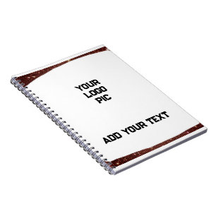 Cuaderno Simple y mínimo añadir tu purpurina de texto de fo