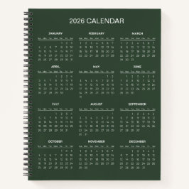 Cuaderno Simple Yet Elegant 2026 Calendar | 