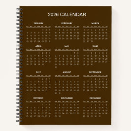 Cuaderno Simple Yet Elegant 2026 Calendar | 