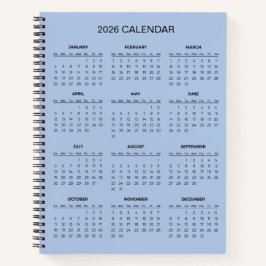 Cuaderno Simple Yet Elegant 2026 Calendar | 