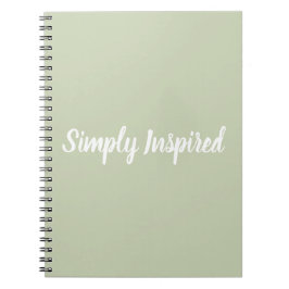 Cuaderno simplemente inspirado