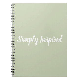 Cuaderno simplemente inspirado