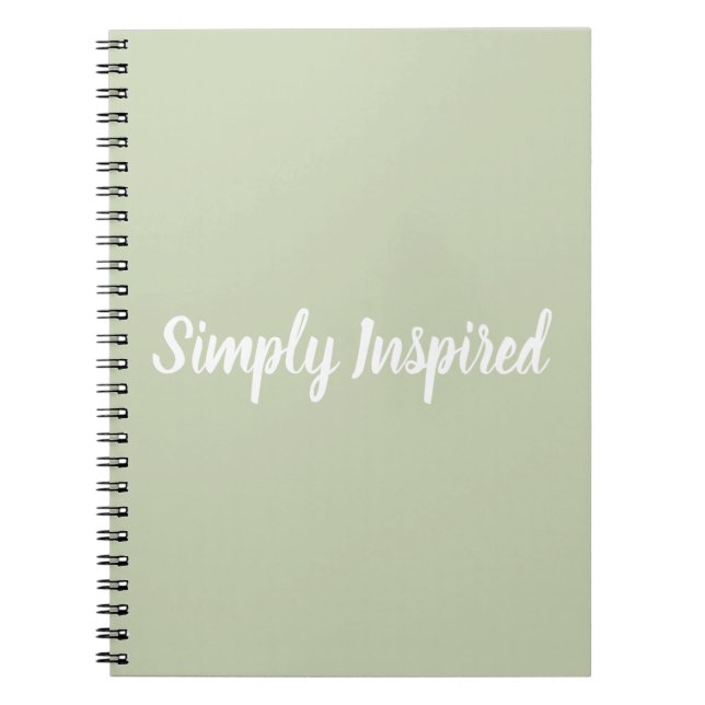 Cuaderno simplemente inspirado (Frente)
