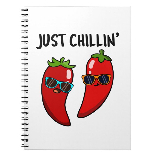 Cuaderno Simplemente relajada broma de Red Hot Chili Pepper (Frente)
