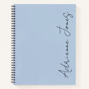 Cuaderno Simplemente tu nombre Pastel Blue