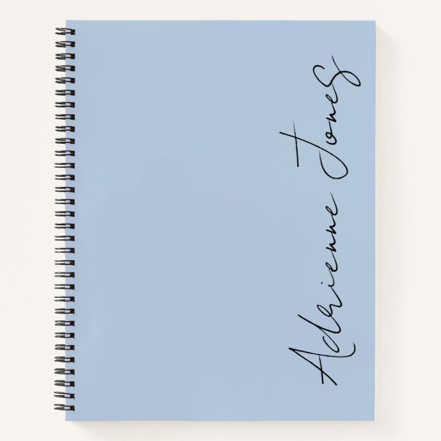 Cuaderno Simplemente tu nombre Pastel Blue (Anverso)