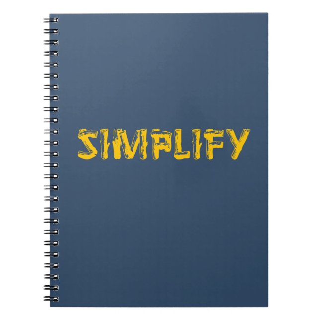 Cuaderno Simplificar (Frente)