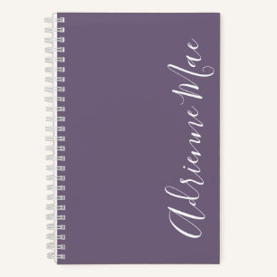 Cuaderno Simply Elegant Purple Grape Personalized