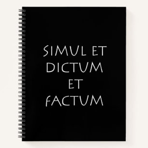 Cuaderno Simul et dictum et factum