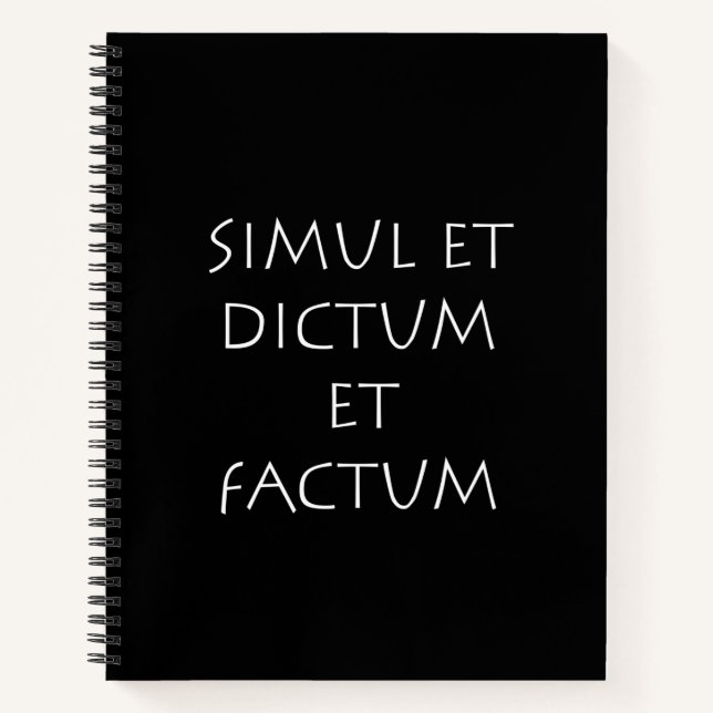 Cuaderno Simul et dictum et factum (Anverso)