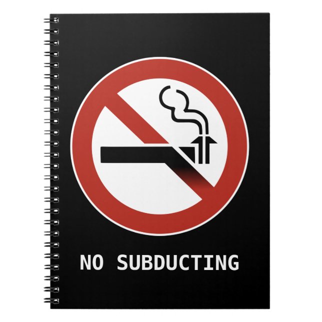 Cuaderno Sin bloc de notas de subducción (Frente)