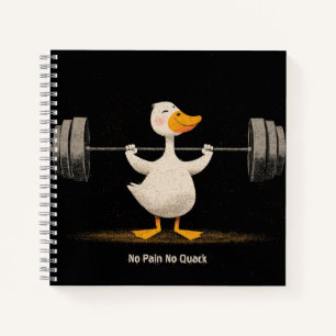 Cuaderno Sin dolor no hay cuac – Arte divertido de pato de