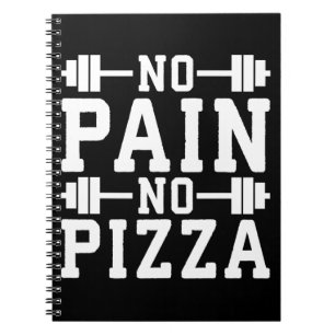 Cuaderno Sin dolor, sin pizza - carbohidratos - Graciosa No