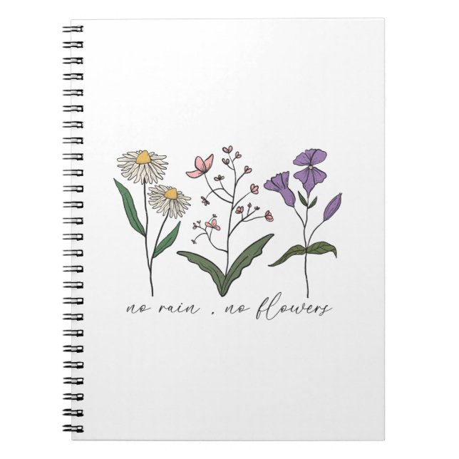 Cuaderno Sin lluvia sin flor (Frente)