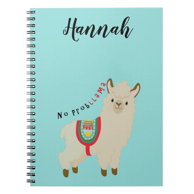 Cuaderno Sin ProbLlama Personalizada (Frente)