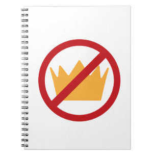 Cuaderno ¡SIN REYES! Blanco antiTrump