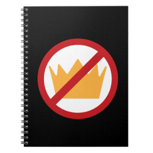 Cuaderno ¡SIN REYES! Negro anti Trump