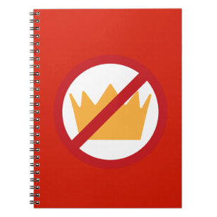 Cuaderno ¡SIN REYES! Rojo antiTrump