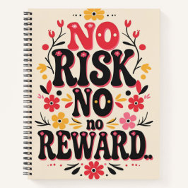 Cuaderno Sin riesgo, sin recompensa - Motivador