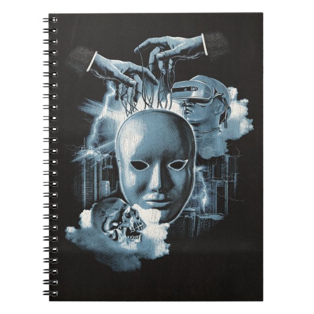 Cuaderno Sin rostro - Diseño de calzado de Gótico técnico (Frente)