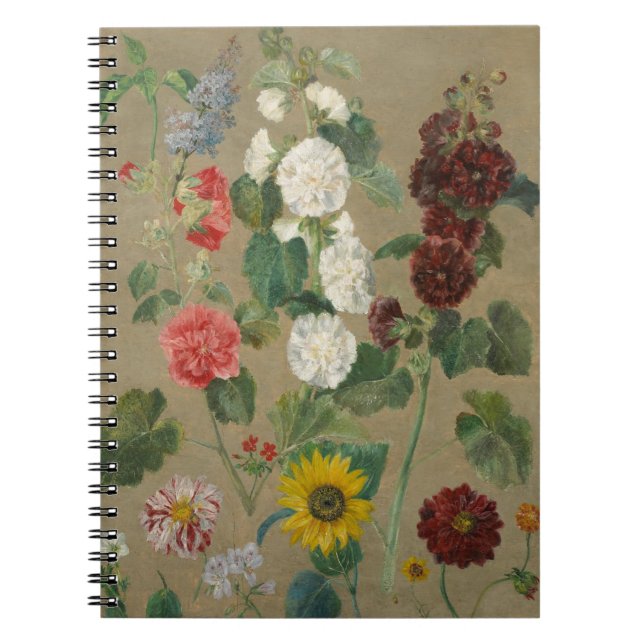 Cuaderno Sin título (flores) (aceite a bordo) (Frente)