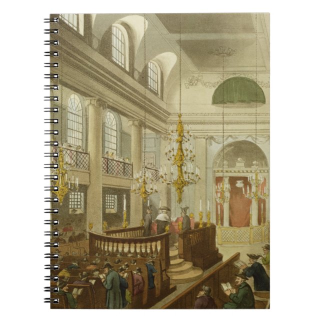 Cuaderno Sinagoga, duques Place, Houndsditch, de Ackerman (Frente)