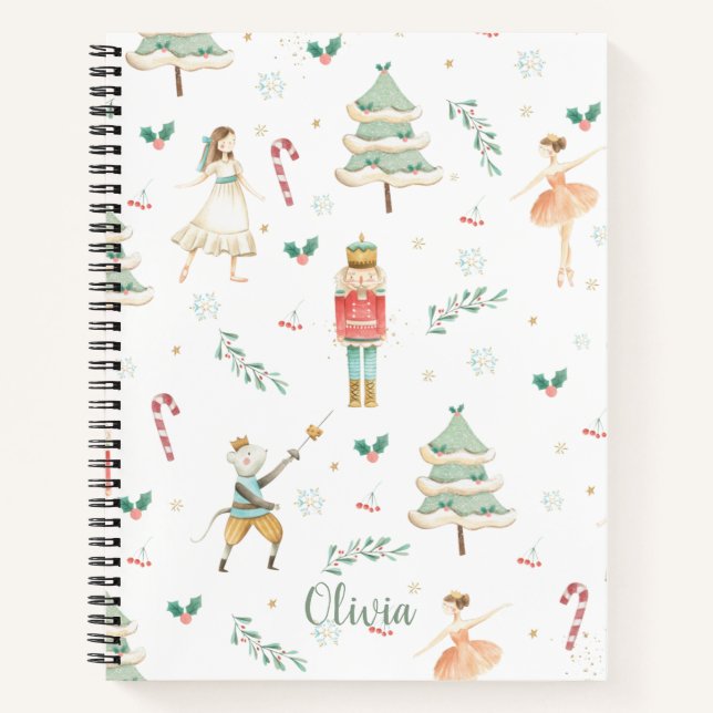 Cuaderno Sincera Favor De Cumpleaños De Los Navidades Nutcr (Anverso)