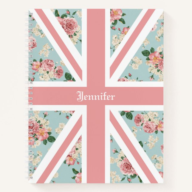 Cuaderno Sindicato de Rosas ingleses Jack Floral Personaliz (Anverso)