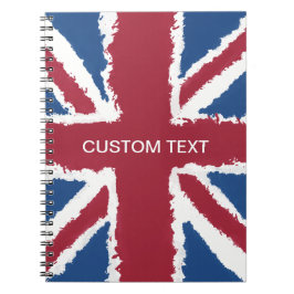 Cuaderno Sindicato de texto personalizado Jack Flag Art por