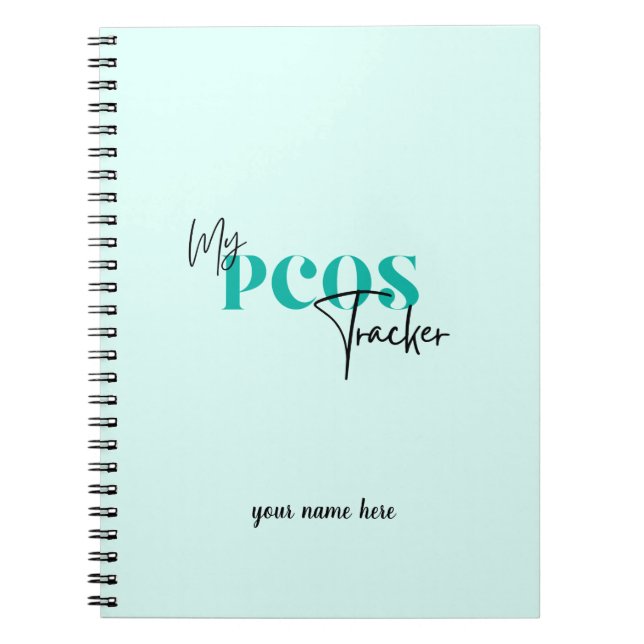Cuaderno Síndrome ovárico poliquístico del rastreador Verde (Frente)
