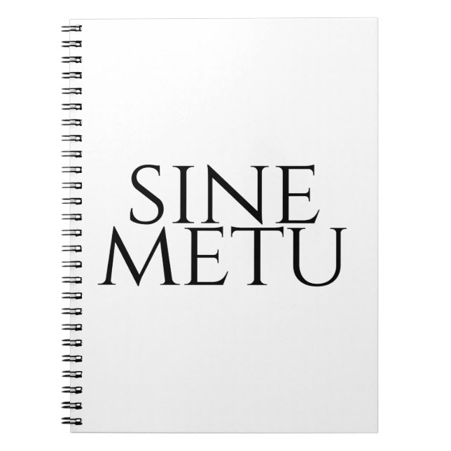 Cuaderno Sine Metu - Sin Miedo (Frente)