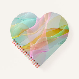 Cuaderno Sinfonía de Pastel de Cintas Flotantes y Transpare