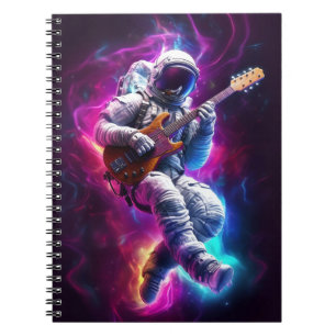 Cuaderno Sinfonía del vacío Astronauta Neon Cyberpunk